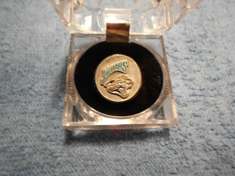 JACKSONVILLE JAGUARS RING HAND PAINTED  PEWTER  WITH TEAM LOGO SIZE 8 Cover