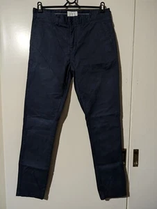 Mens SPORTSCRAFT Navy Blue Slim Fit Chino Pants - Size 32" (15) - Picture 1 of 3