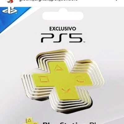 Ps5 Plus Esse/.ntial 12 Months (No Codice/No card) - Immagine 1 di 4