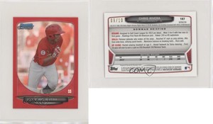 2013 Bowman Chrome Minis Red Refractor /10 Chris Rivera #187