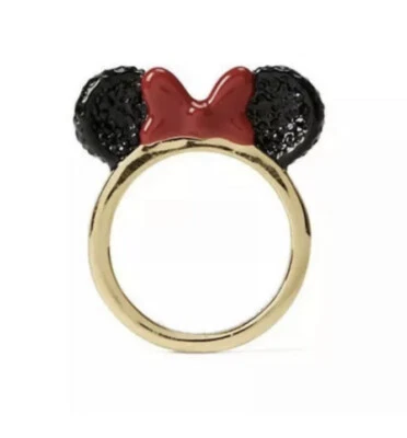 Anillo Disney Minnie Kate Spade Nueva York Talla 6 Orejas y Arco Anillo Dorado Precio de venta sugerido por el fabricante 59 USD Foto 1 de 4