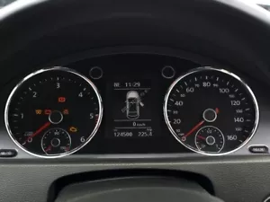 Pour VW Passat B7 CC 2010-2014 Anneaux de compteur de vitesse en aluminium poli - Imagen 1 de 7