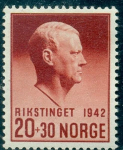1942 V. Quisling, político, oficial militar, colaborador nazi, Noruega, 271, montado sin montar o nunca montado - Imagen 1 de 2