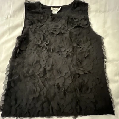 JERSEY SIN MANGAS D&Y TOP MUJER XL NEGRO DISEÑO FLORAL Foto 1 de 4
