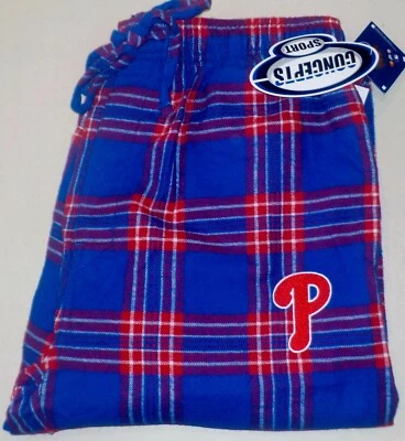 PANTALÓN PIJAMA PHILADELPHIA PHILLIES PARA HOMBRE SALÓN DORMIR M NUEVO CON ETIQUETAS MEZCLA FRANELA AZUL Foto 1 de 2