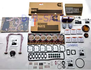 OEM CUMMINS RE-RING REBUILD KIT w/ ROD & MAIN BEARINGS 12V 5.9 VE P7100 6B 6BT - Picture 1 of 6
