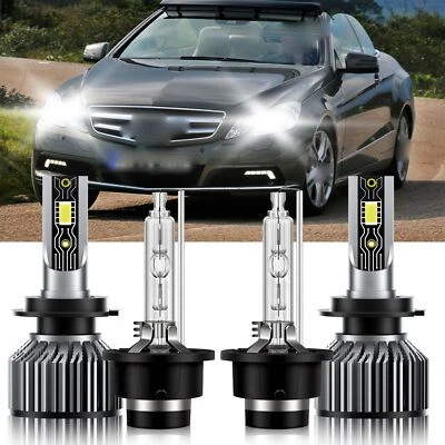 Kit de bombillas de faros LED HID para Mercedes-Benz E500 2003-2006 6500K H7 D2S 26000LM Foto 1 de 4