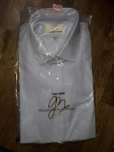Vintage John Henry Blue Dress Shirt size 15.5 32/33 Long Sleeve Golden Needle  - Picture 1 of 3