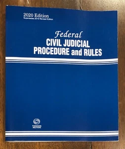 Federal Civil Judicial Procedure and Rules - Thomson Reuters - 2020 Edition SC - Picture 1 of 2