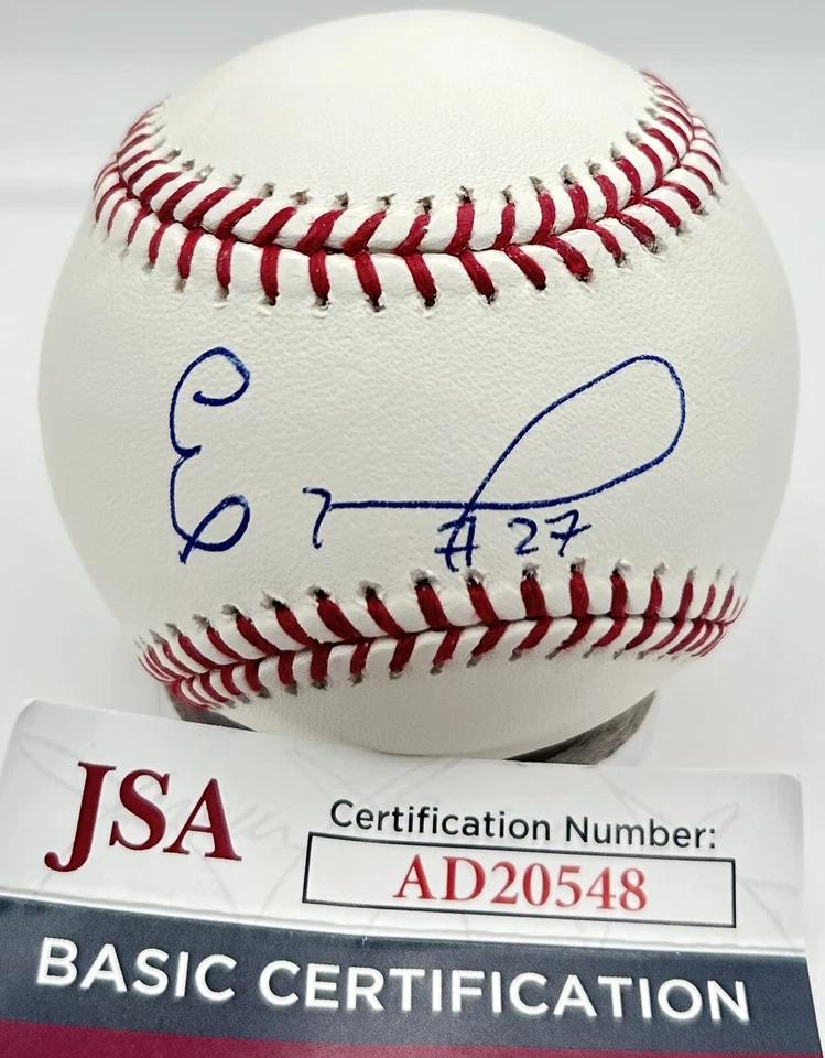 Eloy Jimenez Signed Offical Major League Baseball JSA COA - Image 1 of 2