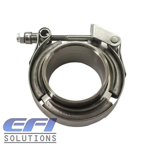 V-Band 2 Inch Male Female Flange With Quick Release Clamp "Stainless Steel" - Picture 1 of 5
