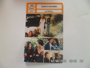 CARTE FICHE CINEMA 1998 CONTE D'AUTOMNE Beatrice Romand Marie Rivière A. Libolt - Picture 1 of 1