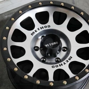 17 METHOD MACHINED BLACK LIP RING WHEEL RIM NV MR305 MR30578560300 17X8.5 6X5.5 - Picture 1 of 5