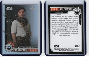 2023 Topps Chrom Star Wars Refraktor #67 Oscar Isaac als Poe Dameron - Bild 1 von 1