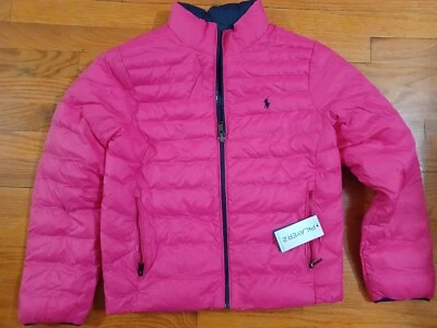NUEVO CON ETIQUETAS $155 Polo Ralph Lauren Niños Grandes Unisex P capa 2 Chaqueta Reversible Talla L Foto 1 de 4