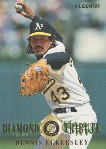 1995 Fleer Update Diamond Tribute #5 Dennis Eckersley Oakland Athletics HOF