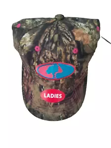 Mossy Oak Camouflage Baseball Style Hat One Size Logo Pink Trim Snap Back NWT - Picture 1 of 12