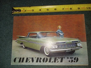 1959 CHEVROLET CAR SALES BROCHURE / ORIGINAL DEALERSHIP FOLDER - Picture 1 of 4