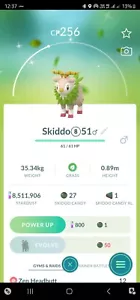 Shiny Skiddo Pokemon Trade Go - Picture 1 of 2