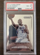2013-14 Panini Prizm  DOMINANCE #3 Kevin Durant ~ PSA 8 NM-MT