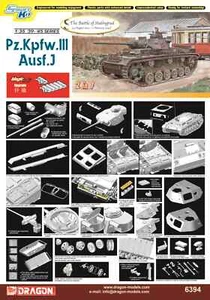 Dragon 6394 1/35 Pz.Kpfw.III Ausf.J (Upgraded to Magic Track) - Picture 1 of 1
