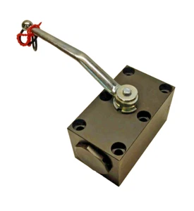 Rotelmann DN25 M10 2-Way Ball Valve PN400 Hydraulic Shut-Off 1" Manifold Mount - Picture 1 of 10