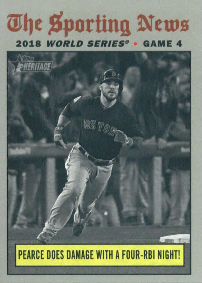 2019 Topps Heritage #308 Steve Pearce Boston Red Sox (BUY 10=FREE S/H) - Image 1 of 1