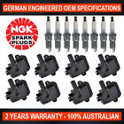 8x NGK Iridium Spark Plug & Swan Ignition Coil for Holden HSV VY VZ WK WL LS1 V8