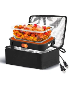 Horno Portátil, Fiambrera Eléctrica Calentador de Alimentos, 12V/24V/110-230V 3 en 1 Alimentos para Coche... - Imagen 1 de 6