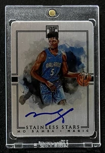 2018-19 Panini Impeccable Stainless Stars /99 Mo Bamba #SA-MBB Rookie Auto RC - Bild 1 von 2