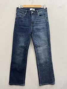 Jeans Risen donna 11/30 blu scuro lavaggio gamba dritta vita alta - Foto 1 di 10
