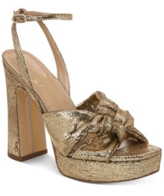 Sam Edelman Mujer Kristen Tacón Dorado Diso Lea Talla 10 M Foto 1 de 4