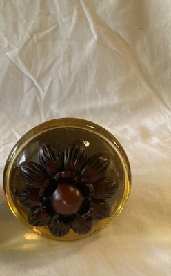 1 varilla de girasol Deyne barra de cortina extremo tapa acabado con tornillo 5,5" plástico aspecto madera Foto 1 de 4