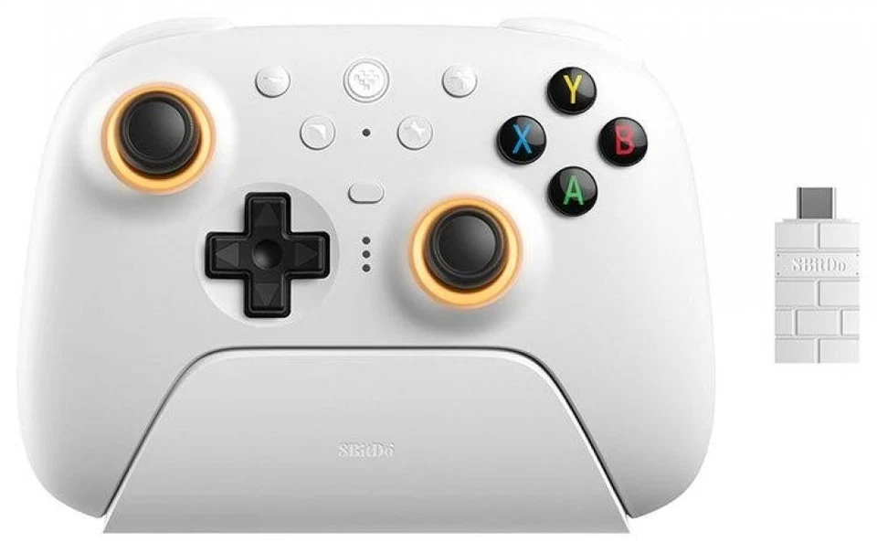 8BitDo Ultimate 2 Wireless Controller, Hall Effekt TMR-Sticks, Fire Ring, - Bild 1 von 4