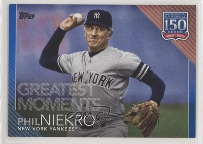 2019 Update 150 Years of Professional Baseball Greatest Moments Blue Phil Niekro - Image 1 of 2