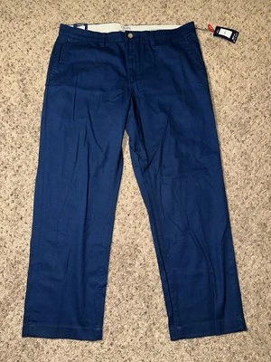 Men’s Chaps CHINO Straight Leg Pants Navy Size 38x30 New With Tags - Image 1 of 4