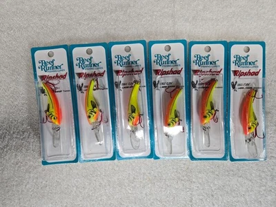 6 Paquetes, Reef Runner 3 3/8" Ripshad 200 Crankbait Max Diving Flame 200-97, ¡Nuevo! Foto 1 de 3