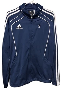 Adidas Jacke #9 Herren M/M blau Climacool 3-Streifen Full Zip Track Training - Bild 1 von 7
