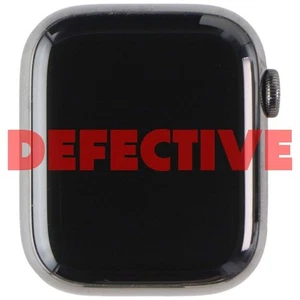 Défectueux Apple Watch Series 7 ( GPS + LTE ) A2477 (45mm) Graphite Inoxydable - Photo 1 sur 3