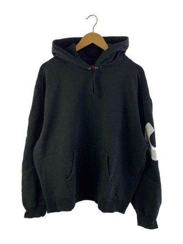Felpa Supreme con cappuccio L cotone nero usata