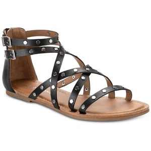 Sun + Stone Womens RACHAELL Studded Crisscross Gladiator Sandals BHFO 0424 - Picture 1 of 8