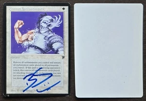SIGNED MtG Magic Brian Snoddy Artist Proof _ Legends _ REMOVE ENCHANTMENTS _ - Picture 1 of 2