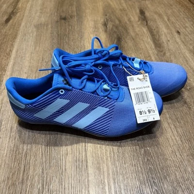Adidas The Road Zapatos de Ciclismo Hombres 8.5 Mujeres 9.5 Azul Rush Luz Bebé Azul Blanco Foto 1 de 4