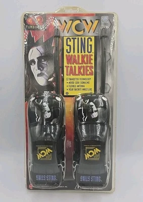 Walkie Talkies Turbo-Tec Sellado De Colección 1999 WCW nWo Sting Scorpion Coleccionables Foto 1 de 4
