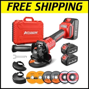 Compact 4-1/2 inch Brushless Motor Angle Grinder with Fast Charging & Tool Kit - Picture 1 of 9