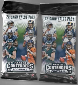 2016 Contenders Football Cards Value Packs - 2 Packs - Picture 1 of 1