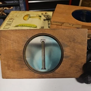 1800's RARE Knights Of Malta Wooden Picture Lanterns"PRIMATIVE " Persian column  - Picture 1 of 2