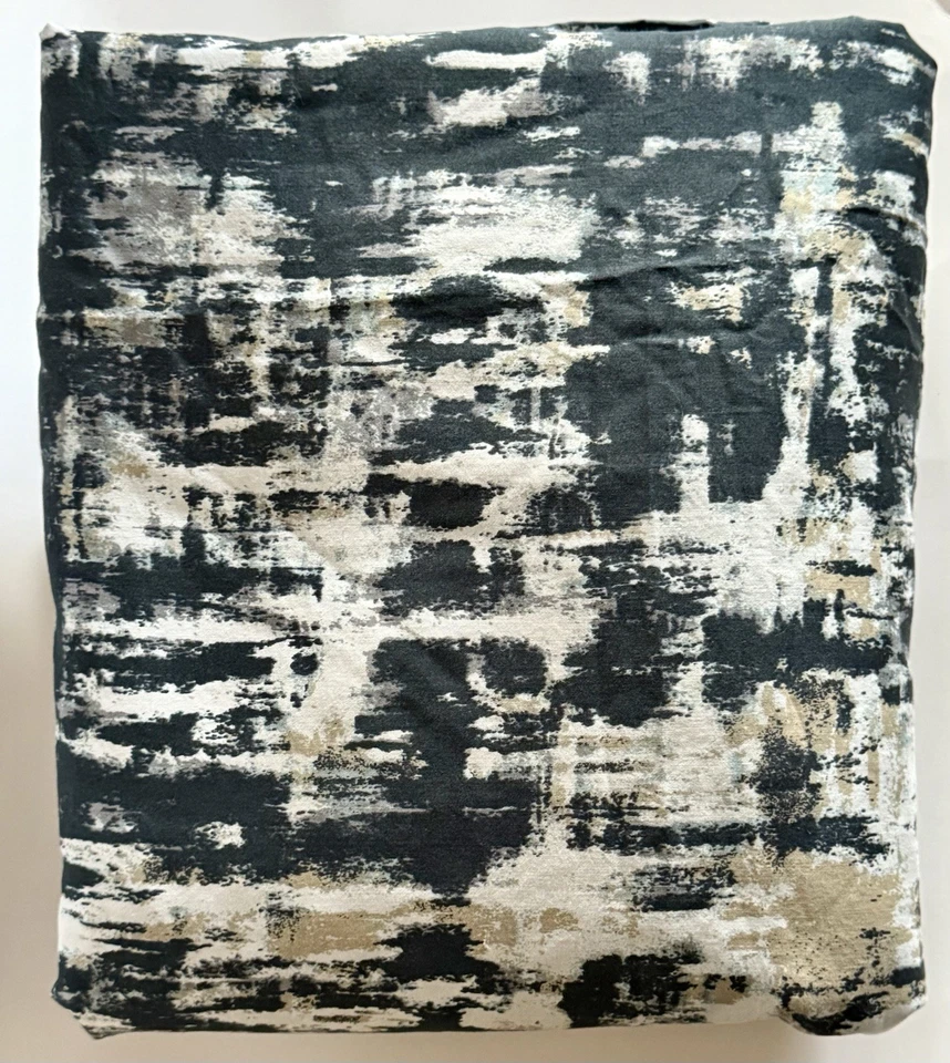 IKEA SKOGSLÖNN King Duvet Cover Only EUC Retired Abstract Painterly Gray Black - Image 1 of 4