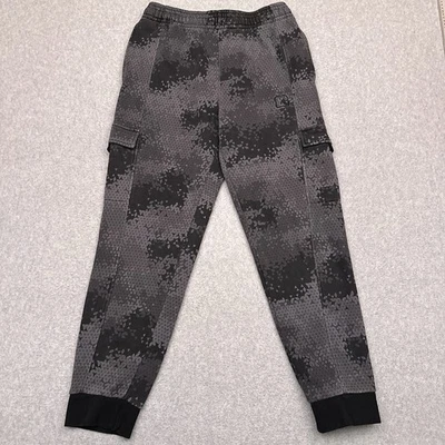 Pantalones deportivos And1 polar cargo para hombre gris medio geométrico calce ajustado cordón Foto 1 de 4