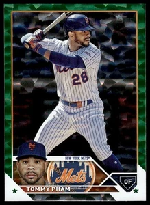 2023 Topps Update #US90 Tommy Pham SN Green Foil #/499 New York Mets - Picture 1 of 2